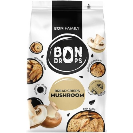 BON Drops with Mushrooms Bread crisps 70g X15