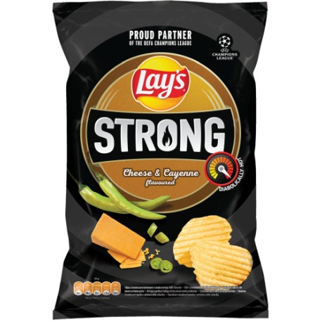 LAYS Strong Cheese&Jalapeno 120g X24