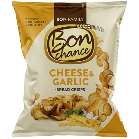 BON CHANCE Garlic and Cheese Bread crisps 120g X24
