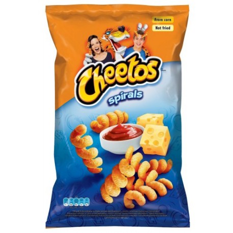 CHEETOS Spirals Cheese and Ketchup Snacks 145g X14