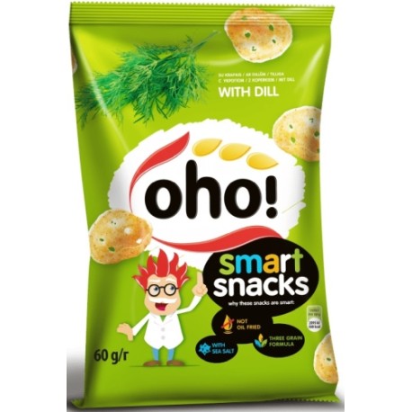 OHO Smart Pack Dill taste 60g Snacks X28
